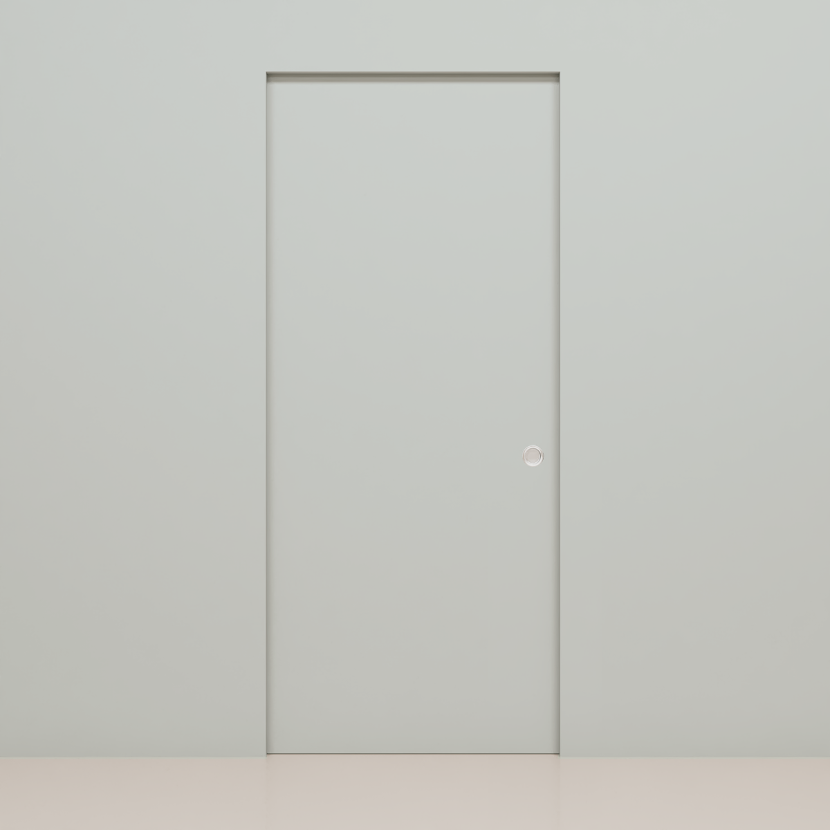 Ușă glisantă din lemn vopsită, 90x210 cm, în perete